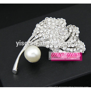 Elegante broche personalizado de cristal